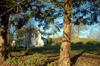 The former Vicarage and Warren Knoll December 2008
